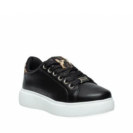 Flet 341 Siyah-Kahve Kadın Spor Sneaker