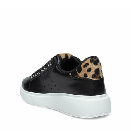 Flet 341 Siyah-Kahve Kadın Spor Sneaker