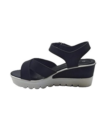 Cem Pekşen Polris Siyah Yüksek Topuklu Comfort Sandalet