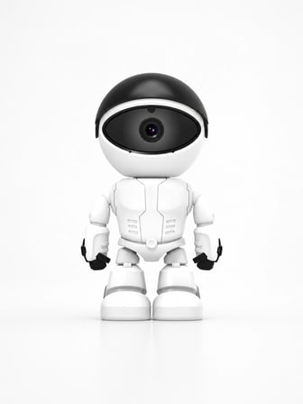 1080P Robot Görünümlü Wifi Ip Bebek Bakıcı Güvenlik Kamerası Kablosuz Gece Görüşlü