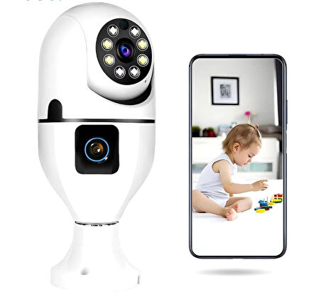 4MP Ip 1080p Çift Kameralı Ev Güvenlik Kamerası CMR-40 TÜRKÇE UYGULAMALI 