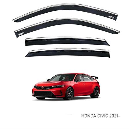 EKİCİLER HONDA CIVIC 2021 SONRASI KROMLU CAM RÜZGARLIĞI