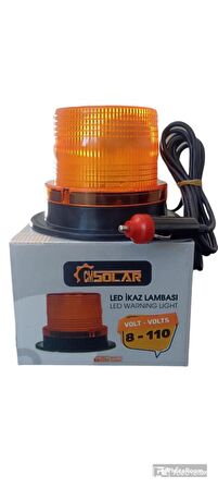 Mıknatıslı Led Çakar Tepe-ikaz Lambası 8 Volt - 110 Volt Arası