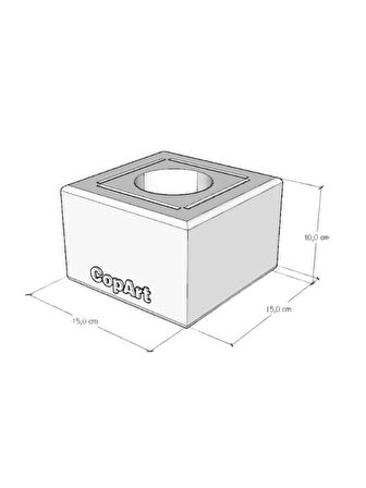 CopArt Muko Biyoetanol Masaüstü Şömine