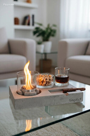 CopArt Elza Biyoetanol Masaüstü Şömine