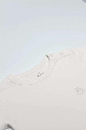Bistyle Organik Natural Basic Style Yarım Kol Body Bs17103 Ekru
