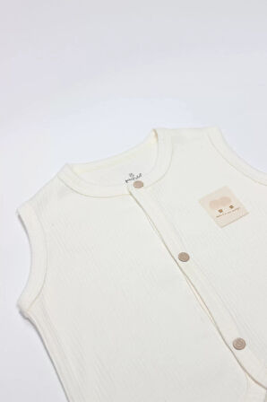 Modal Flying Balloons Bebek Yelek Bs18110 Ekru