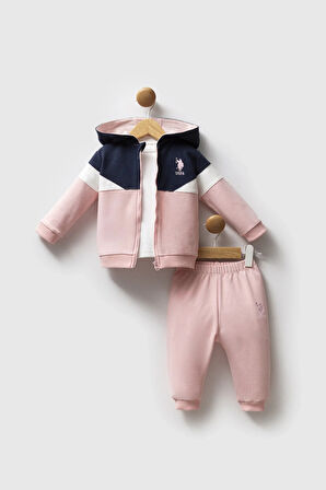 U.s. Polo Assn 3'lü Takım Usb2758 Açık Pembe