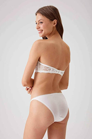 Balenli Straplez Destekli Sütyen Takımı Kadın 4563