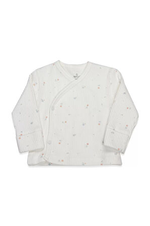 Bistyle Bloom White 3'lü Zıbın Takım 13112 Ekru Gül Kurusu