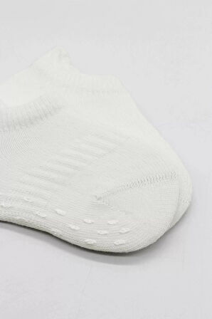 2'li Sneakers Kaymaz Basic Penye Çorap Bs20103 Ekru Ekru