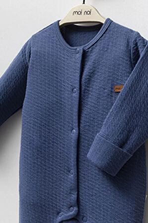 Moi Noi Şapkalı Tulum Mnb1251 Navy Blue