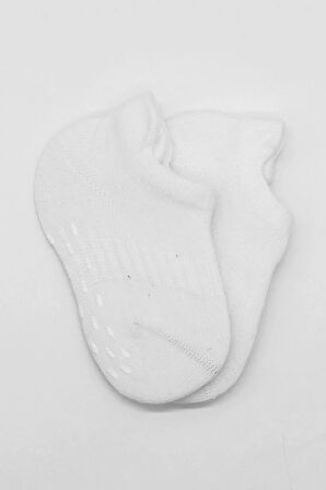 2'li Sneakers Kaymaz Basic Penye Çorap Bs20103 Beyaz Beyaz