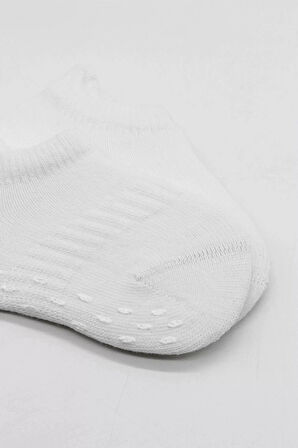 2'li Sneakers Kaymaz Basic Penye Çorap Bs20103 Beyaz Beyaz