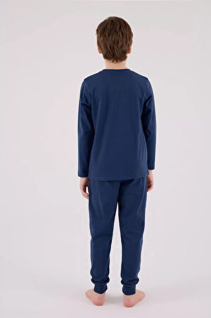 U.s. Polo Assn Uzun Kol Pijama Takım Us2220-4 Koyu İndigo
