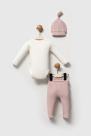 Moi Noi Şapkalı Badi Pantolon Takım Mnb5345 Mürdüm