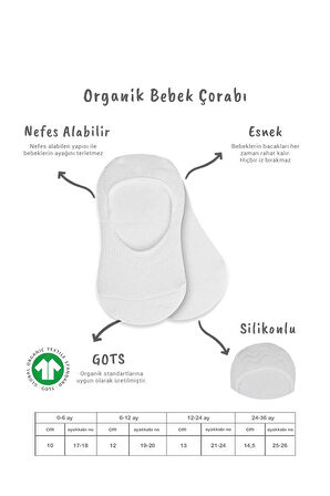 Bistyle 2'li Penye Babet Silikonlu Basic Çorap 30104 Gri Beyaz