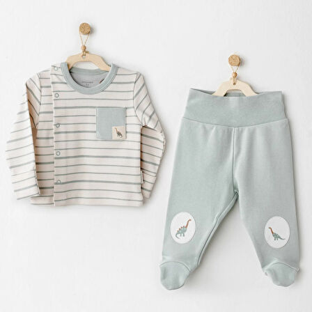 Mummy S Snuggle Saurus 2'li Zıbın Takım Green