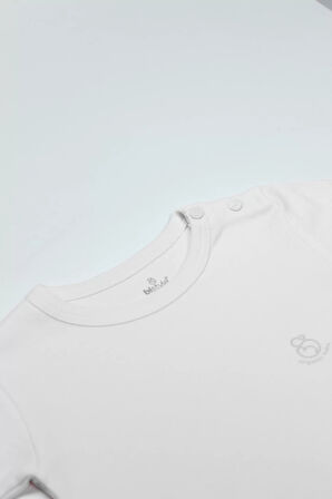 Bistyle Natural Basic Style Uzun Kol Body 17104 Beyaz