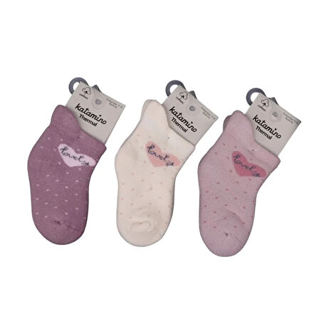 Katamino Arçin Havlu Kız Bebek Soket Çorap K45901 Asorti