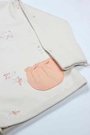 Bistyle 3lü Zıbın Takım Fluffy And Lovely 13106 Bej