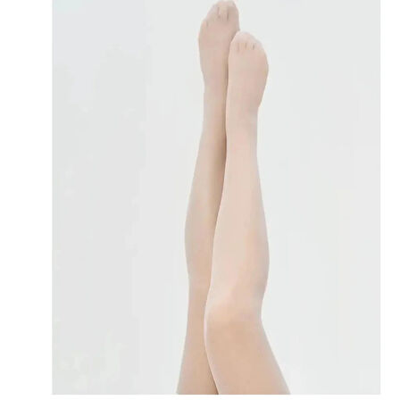 Kadın Beyaz Düz Jartiyer Çorabı