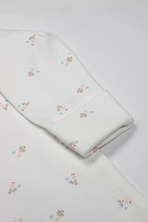 Bistyle Grow İn Love Bebe Tulum 15103 Pembe Ekru