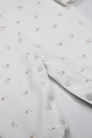 Bistyle Grow İn Love Bebe Tulum 15103 Pembe Ekru