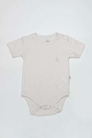 Bistyle Organik Natural Basic Style Yarım Kol Body Bs17103 Ekru