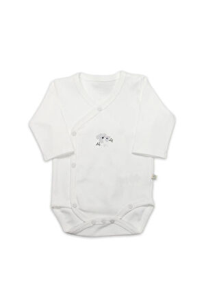 Bistyle Kruvaze Body Uzun Kol Lıttle Koala 17113 Gri