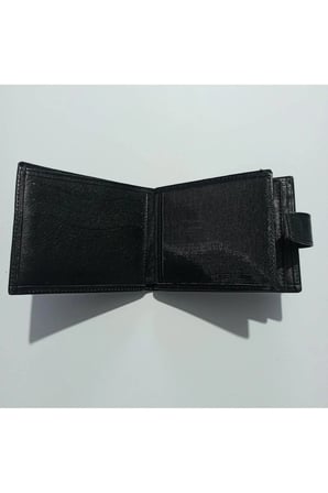 Hakiki Deri Erkek Patlı Yatay Bozuk Para Bölmeli Cüzdan