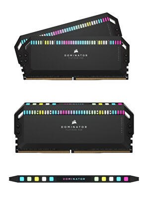 Corsair Dominator Platinum RGB DDR5 RAM 32 GB (2 x 16 GB) 5600 MHz CL36 Intel XMP iCUE Uyumlu Bilgisayar Belleği - Siyah (CMT32GX5M2B5600C36)