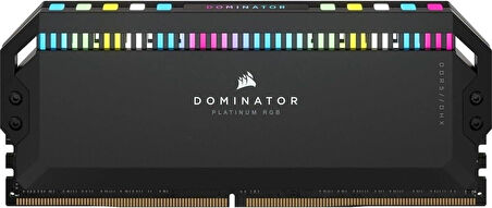 Corsair Dominator Platinum RGB DDR5 RAM 32 GB (2 x 16 GB) 5600 MHz CL36 Intel XMP iCUE Uyumlu Bilgisayar Belleği - Siyah (CMT32GX5M2B5600C36)