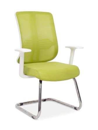Zeon Büro Ofis Sistemleri // Comfort Visitor Cool Lime Misafir Bekleme Koltuğu Sabit Krom Ayak