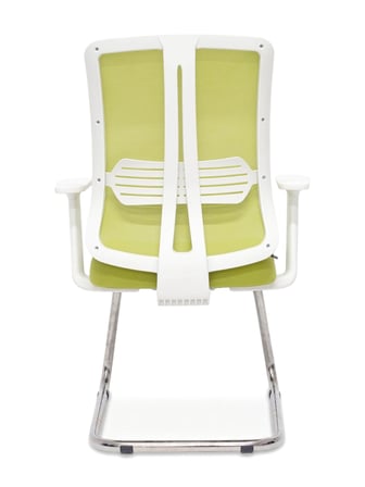 Zeon Büro Ofis Sistemleri // Comfort Visitor Cool Lime Misafir Bekleme Koltuğu Sabit Krom Ayak