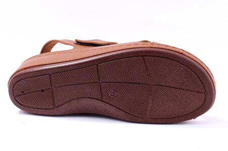 Dagoster DZA37-1810 Taba Günlük Ortopedik Kadın Sandalet