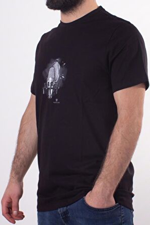 TWİSTER JEANS 2088 SİYAH BİSİKLET YAKA ERKEK T-SHİRT