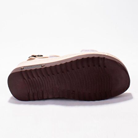 Dagoster DZA37-3014 Bej Günlük Ortopedik Kadın Sandalet