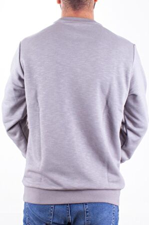 Twister 1929 Gri Bisiklet Yaka Erkek Sweat