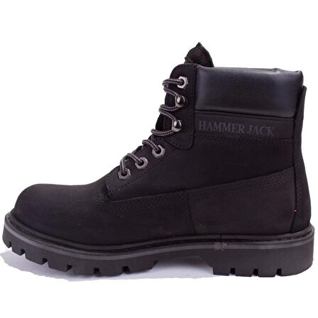 Hammer Jack 10216600 Siyah Ortopedik Günlük Unisex Deri Bot