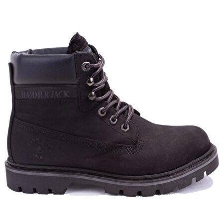 Hammer Jack 10216600 Siyah Ortopedik Günlük Unisex Deri Bot