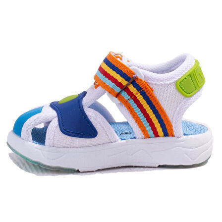 Vicco Flow II 332P24Y202CN Beyaz Mavi Ortopedik Günlük Erkek Çocuk Spor Sandalet