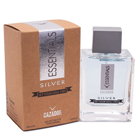 Cazador CAZ 9557CN Esential Silver 100 Cl EDT Erkek Parfüm Silver