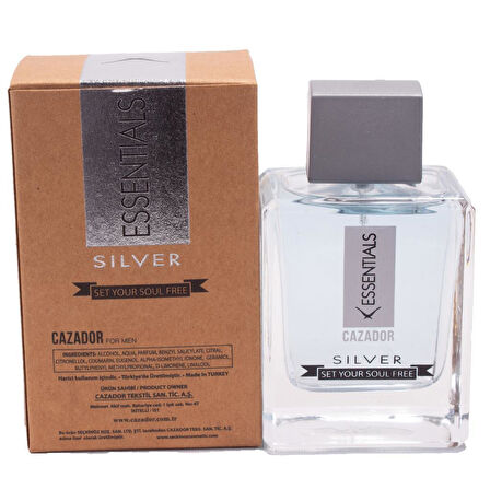 Cazador CAZ 9557CN Esential Silver 100 Cl EDT Erkek Parfüm Silver