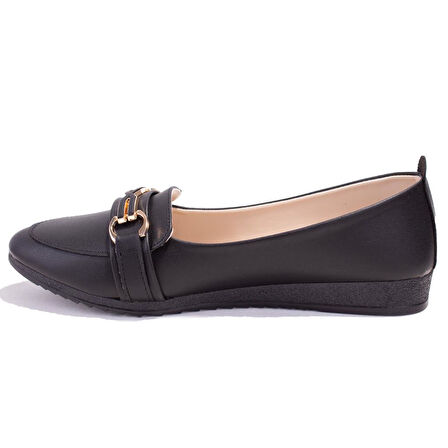 Dagoster DZA07-147199CN Siyah Ortopedik Günlük Babet Kadın Ayakkabı