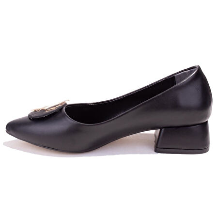 Dagoster DZA07-1006042CN Siyah  Klasik Topuklu Kadın Ayakkabı