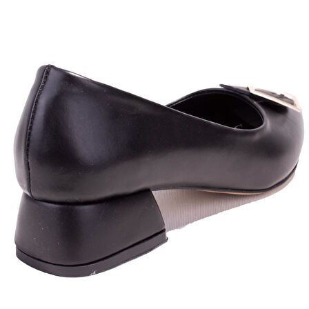 Dagoster DZA07-1006042CN Siyah  Klasik Topuklu Kadın Ayakkabı