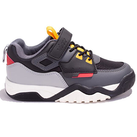 Vicco Orio 346F24K332CN Siyah Ortopedik  Günlük Erkek Çocuk Spor Ayakkabı