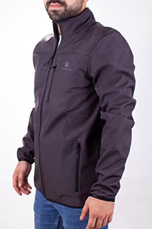 Lumberjack Track Top Antrasit Softshell Günlük Erkek Mont