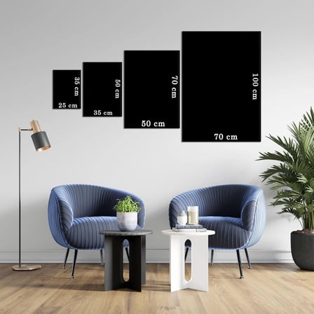 3'lü Bohem Kanvas Tablo Seti 7 - Modern Boho Duvar Dekoru - Geometrik ve Modern Çizgili 3 Parça Tablo